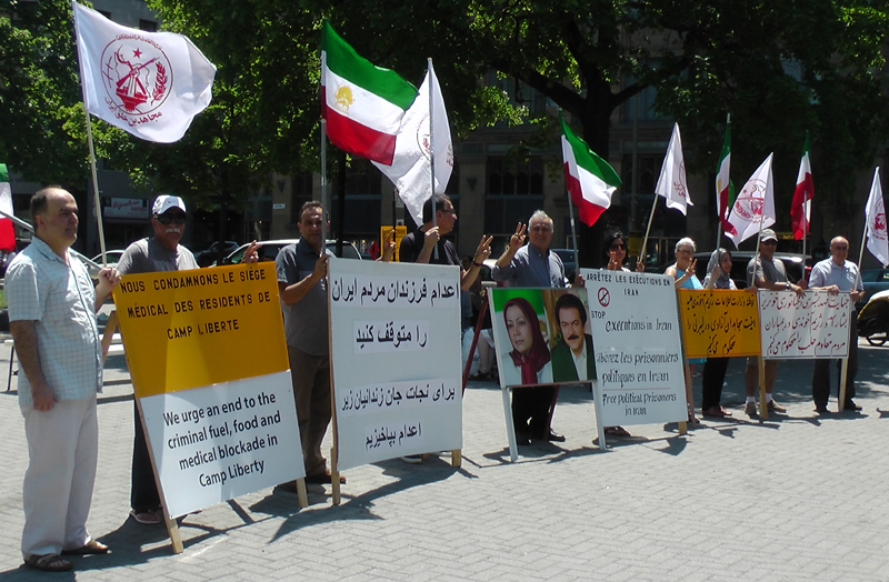 تظاهرات در کانادا - مونترال - محکومیت موج اعدام ها و نقض حقوق بشر در ایران